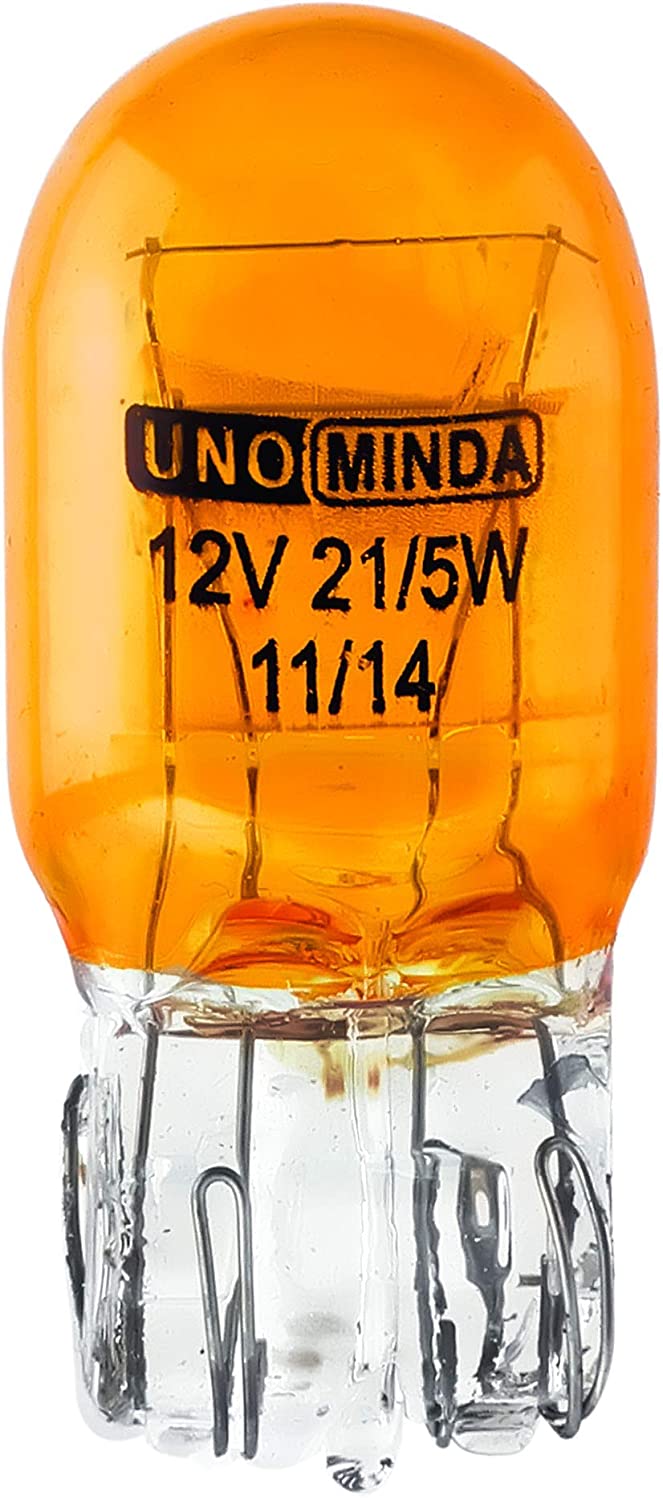 Uno Minda WDG-6011 T-21 12V 21/5W Stop Light Amber Color BULB